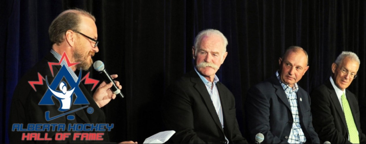 Alberta Hockey Hall of Fame Speakers On Stage