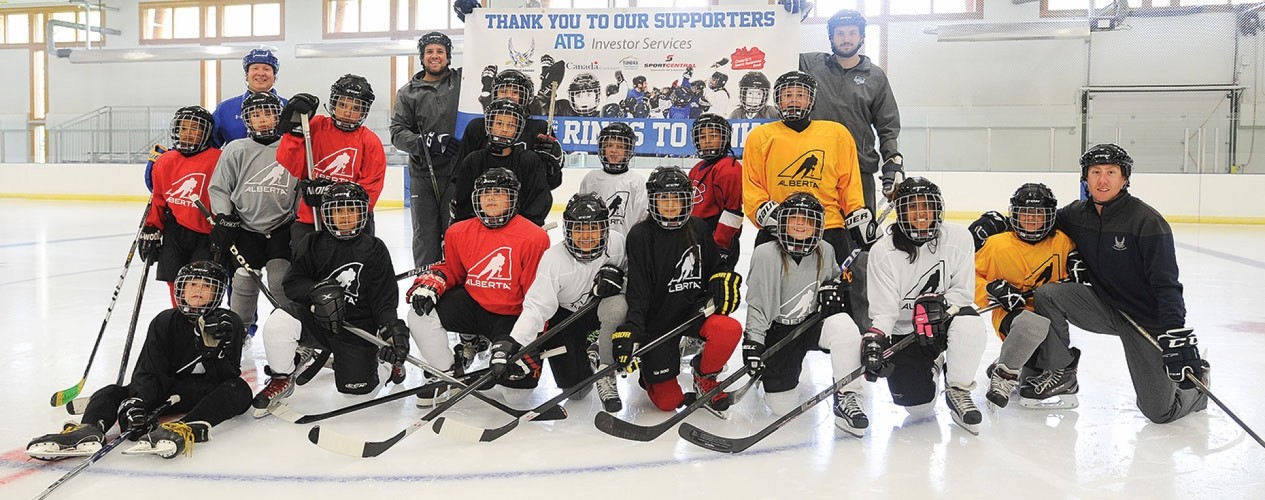 Hockey Team On Ice Rink