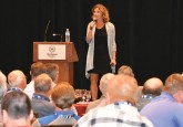 Two-time Olympic gold medalist Catriona Le May Doan served as the keynote speaker at Hockey Alberta’s 2017 Hockey Conference and AGM