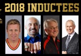 Mike Vernon, Grant Fuhr, Wally Kozak, Ron MacLean, and the 1991 Team Alberta Female and 1999 Team Alberta Male squads comprise the Alberta Hockey Hall of Fame’s Class of 2018