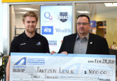 (L to R) Braden Bystrom, Dennis Zukiwsky, Jantzen Leslie and Tim Leer