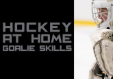 Hockey at Home Goalie Skills - Passing from a Butterfly Position