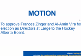 Vira, Zinger elected to Hockey Alberta Board