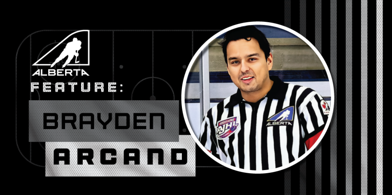 Brayden Arcand officiates in World Junior A Challenge