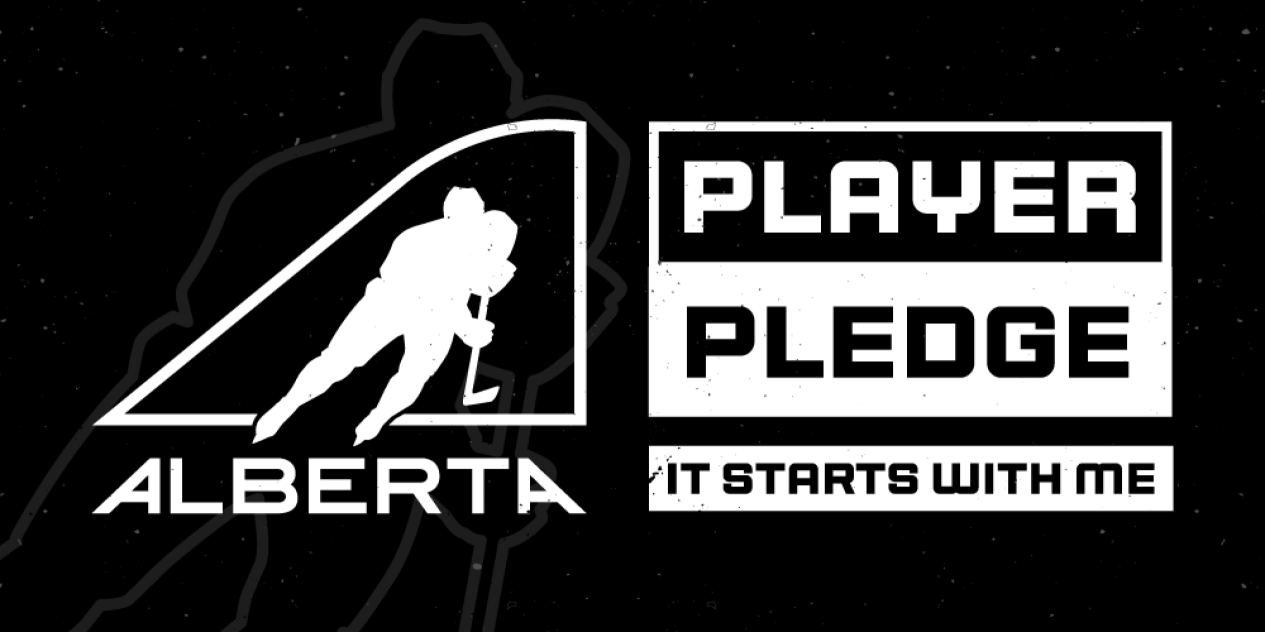 Hockey Alberta introducing the Player Pledge during Provincial Championships