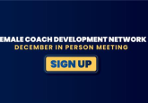 Sign Up For Female Coach Development Network December Meeting