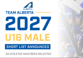 Thirty-four athletes named to 2027 Team Alberta Under-16 Male Shortlist