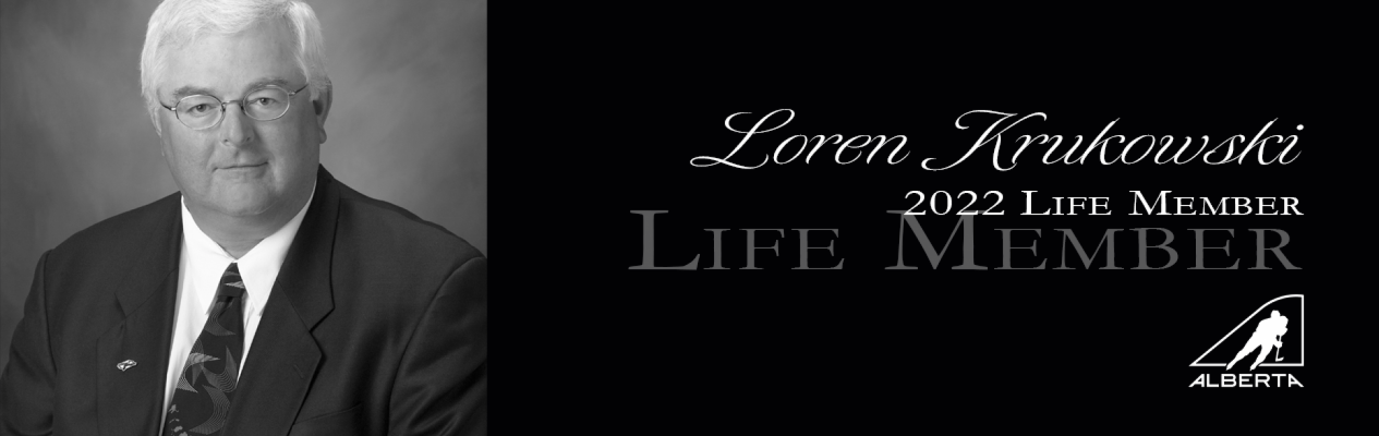Loren Krukowski recognized as Hockey Alberta Life Member