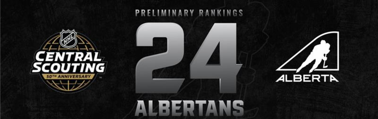 Twenty-four Albertans named to NHL Central Scouting’s Preliminary Players to Watch List