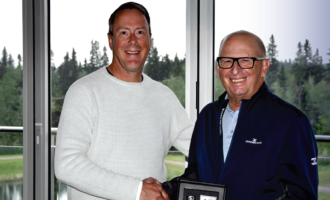 John Kosolowski Honoured for 15 Years of Service with the Hockey Alberta Foundation