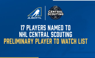 Seventeen Albertans named to NHL Central Scouting’s Preliminary Players to Watch List