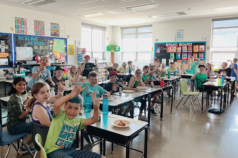 True Spirit of Hockey Day at Lois E. Hole Elementary School
